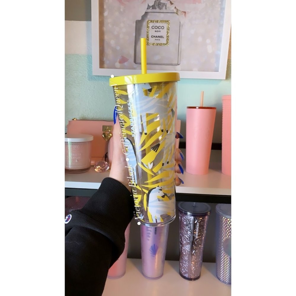 HTF RARE Yellow Zebra Tumbler